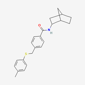 N-bicyclo[2.2.1]hept-2-yl-4-{[(4-methylphenyl)thio]methyl}benzamide