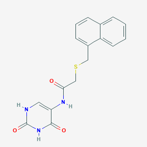 N-(2,4-dioxo-1,2,3,4-tetrahydro-5-pyrimidinyl)-2-[(1-naphthylmethyl)thio]acetamide