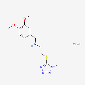 N-(3,4-dimethoxybenzyl)-2-[(1-methyl-1H-tetrazol-5-yl)thio]ethanamine hydrochloride