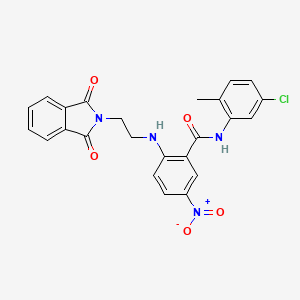 N-(5-chloro-2-methylphenyl)-2-[2-(1,3-dioxoisoindol-2-yl)ethylamino]-5-nitrobenzamide