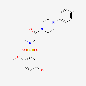 N-{2-[4-(4-FLUOROPHENYL)PIPERAZIN-1-YL]-2-OXOETHYL}-2,5-DIMETHOXY-N-METHYLBENZENE-1-SULFONAMIDE