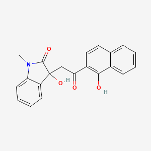 3-Hydroxy-3-[2-(1-hydroxynaphthalen-2-yl)-2-oxoethyl]-1-methylindol-2-one