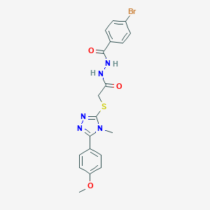 N'-(4-bromobenzoyl)-2-{[5-(4-methoxyphenyl)-4-methyl-4H-1,2,4-triazol-3-yl]sulfanyl}acetohydrazide