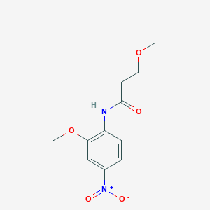 3-ethoxy-N-(2-methoxy-4-nitrophenyl)propanamide