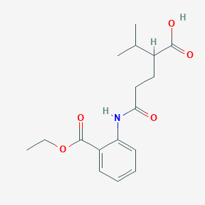 5-(2-Ethoxycarbonylanilino)-5-oxo-2-propan-2-ylpentanoic acid