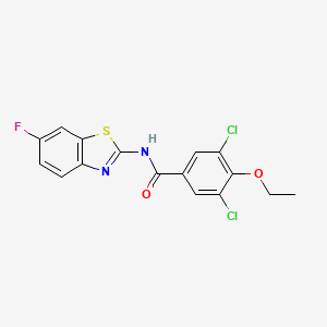 3,5-dichloro-4-ethoxy-N-(6-fluoro-1,3-benzothiazol-2-yl)benzamide