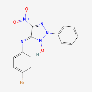 5-[(4-Bromophenyl)amino]-4-nitro-2-phenyl-2H-1,2,3-triazol-1-ium-1-olate