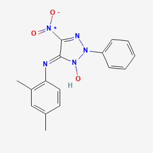 molecular formula C16H15N5O3 B4201766 N-(2,4-dimethylphenyl)-5-nitro-2-phenyl-2H-1,2,3-triazol-4-amine 3-oxide 