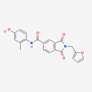 2-(2-furylmethyl)-N-(4-hydroxy-2-methylphenyl)-1,3-dioxo-5-isoindolinecarboxamide