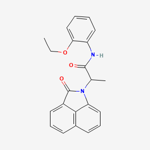 molecular formula C22H20N2O3 B4201791 N-(2-ethoxyphenyl)-2-(2-oxobenzo[cd]indol-1(2H)-yl)propanamide 