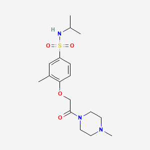 N-isopropyl-3-methyl-4-[2-(4-methyl-1-piperazinyl)-2-oxoethoxy]benzenesulfonamide