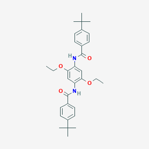 molecular formula C32H40N2O4 B420180 4-tert-butyl-N-{4-[(4-tert-butylbenzoyl)amino]-2,5-diethoxyphenyl}benzamide 