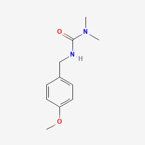 molecular formula C11H16N2O2 B4201834 1-[(4-METHOXYPHENYL)METHYL]-3,3-DIMETHYLUREA 