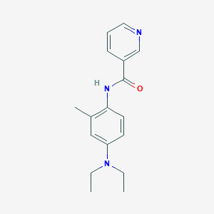 molecular formula C17H21N3O B420187 N-[4-(diethylamino)-2-methylphenyl]nicotinamide 