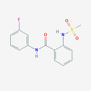 N-(3-fluorophenyl)-2-[(methylsulfonyl)amino]benzamide