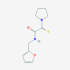 N-(2-furylmethyl)-2-(1-pyrrolidinyl)-2-thioxoacetamide