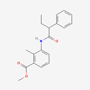 methyl 2-methyl-3-[(2-phenylbutanoyl)amino]benzoate