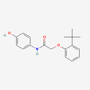 molecular formula C18H21NO3 B4201923 2-(2-叔丁基苯氧基)-N-(4-羟基苯基)乙酰胺 