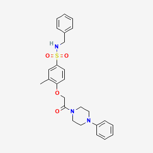 N-benzyl-3-methyl-4-[2-oxo-2-(4-phenylpiperazin-1-yl)ethoxy]benzenesulfonamide