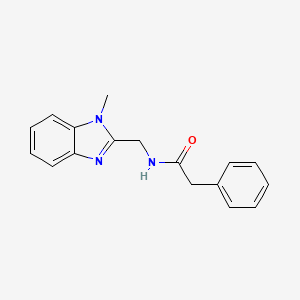 N-[(1-methyl-1H-1,3-benzodiazol-2-yl)methyl]-2-phenylacetamide