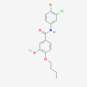 N-(4-bromo-3-chlorophenyl)-4-butoxy-3-methoxybenzamide