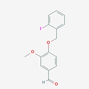 molecular formula C15H13IO3 B4201970 4-[(2-iodobenzyl)oxy]-3-methoxybenzaldehyde 