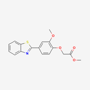 Methyl 2-[4-(1,3-benzothiazol-2-yl)-2-methoxyphenoxy]acetate