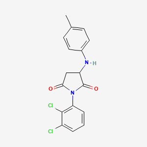 1-(2,3-dichlorophenyl)-3-[(4-methylphenyl)amino]-2,5-pyrrolidinedione