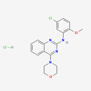 N-(5-chloro-2-methoxyphenyl)-4-(4-morpholinyl)-2-quinazolinamine hydrochloride