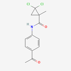 N-(4-acetylphenyl)-2,2-dichloro-1-methylcyclopropanecarboxamide