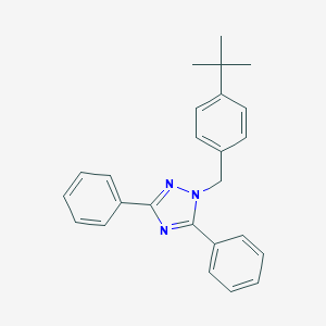 molecular formula C25H25N3 B420207 1-(4-tert-butylbenzyl)-3,5-diphenyl-1H-1,2,4-triazole 