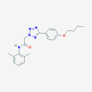 molecular formula C21H25N5O2 B420208 2-[5-(4-butoxyphenyl)-2H-tetraazol-2-yl]-N-(2,6-dimethylphenyl)acetamide 