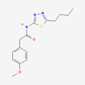 N-(5-butyl-1,3,4-thiadiazol-2-yl)-2-(4-methoxyphenyl)acetamide