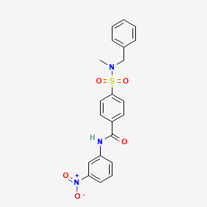 4-[benzyl(methyl)sulfamoyl]-N-(3-nitrophenyl)benzamide