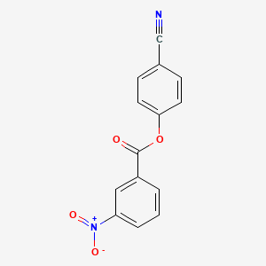 molecular formula C14H8N2O4 B4202128 4-cyanophenyl 3-nitrobenzoate 