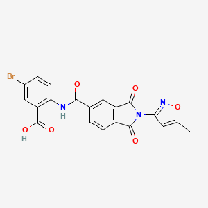 5-bromo-2-({[2-(5-methyl-3-isoxazolyl)-1,3-dioxo-2,3-dihydro-1H-isoindol-5-yl]carbonyl}amino)benzoic acid