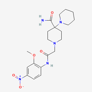 1'-{2-[(2-methoxy-4-nitrophenyl)amino]-2-oxoethyl}-1,4'-bipiperidine-4'-carboxamide