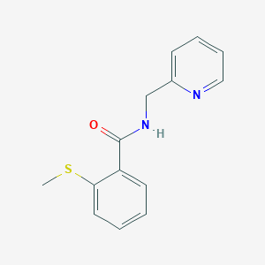 2-(methylthio)-N-(2-pyridinylmethyl)benzamide