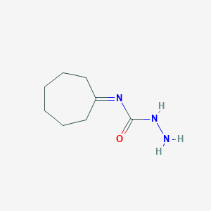 molecular formula C8H15N3O B420218 N-cycloheptylidenehydrazinecarboxamide 