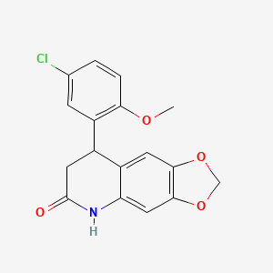 8-(5-chloro-2-methoxyphenyl)-7,8-dihydro[1,3]dioxolo[4,5-g]quinolin-6(5H)-one