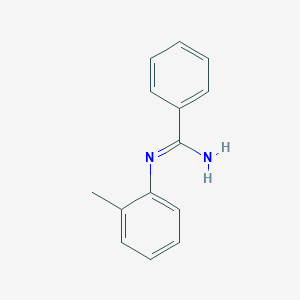 molecular formula C14H14N2 B420220 N'-(2-methylphenyl)benzenecarboximidamide 