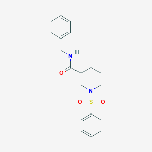 molecular formula C19H22N2O3S B4202207 N-benzyl-1-(phenylsulfonyl)-3-piperidinecarboxamide 