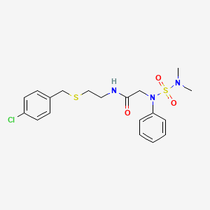 N~1~-{2-[(4-chlorobenzyl)thio]ethyl}-N~2~-[(dimethylamino)sulfonyl]-N~2~-phenylglycinamide