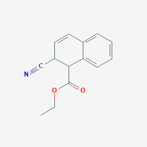 molecular formula C14H13NO2 B420223 Ethyl 2-cyano-1,2-dihydronaphthalene-1-carboxylate 