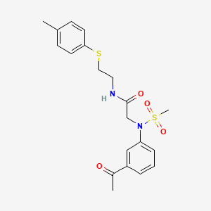 N~2~-(3-acetylphenyl)-N~1~-{2-[(4-methylphenyl)thio]ethyl}-N~2~-(methylsulfonyl)glycinamide