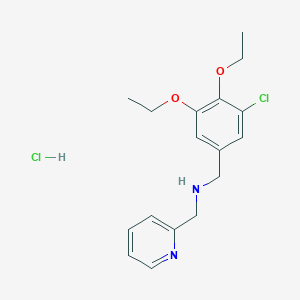 molecular formula C17H22Cl2N2O2 B4202264 (3-chloro-4,5-diethoxybenzyl)(2-pyridinylmethyl)amine hydrochloride 