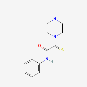 2-(4-methyl-1-piperazinyl)-N-phenyl-2-thioxoacetamide