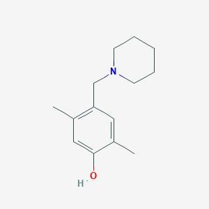 molecular formula C14H21NO B420237 2,5-Dimethyl-4-(piperidin-1-ylmethyl)phenol 