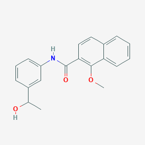 N-[3-(1-hydroxyethyl)phenyl]-1-methoxy-2-naphthamide