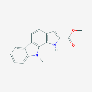 molecular formula C17H14N2O2 B420239 Methyl 10-methyl-1,10-dihydropyrrolo[2,3-a]carbazole-2-carboxylate 